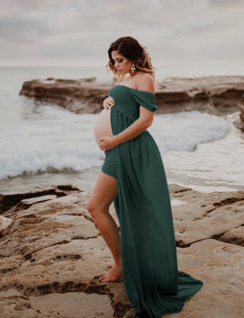 maternity green dresses